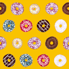 Doughnuts saemless pattern