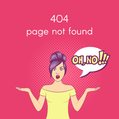 Vector 404 Page not found illustration. Web internet problem