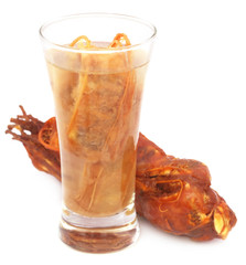 Tamarind juice in a glass