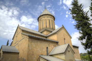 Fototapeta na wymiar Holy Cross Church (Mamadzhvari). Tbilisi, Georgia