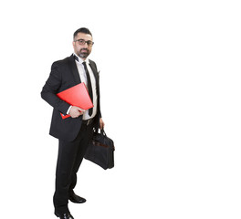 businessman with handbag