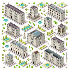 City Map Set 06 Tiles Isometric