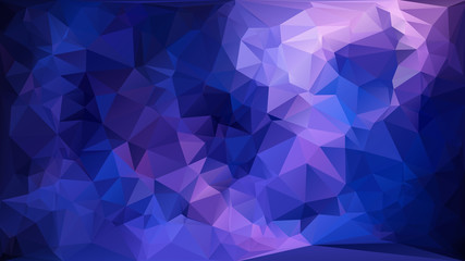 Blue white polygonal mosaic background, vector abstract illustration, creative business design templates. Low Poly. Endlessly repeating shapes.