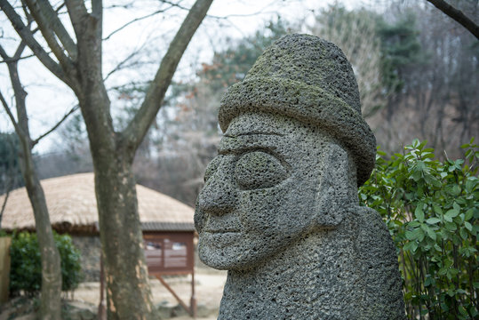 The statue of Harubang is a common symbol of fertility on Jeju Island in Korea.