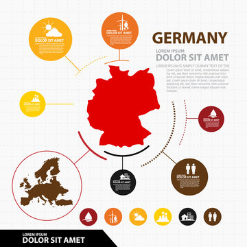 germany map infographic