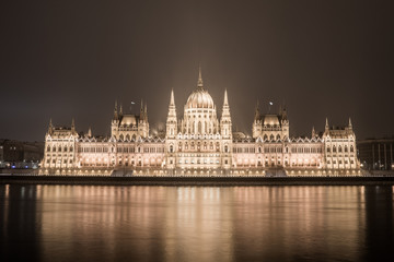 Opposite parliament Budapest