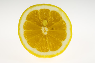 tasty, ripe and yellow Lemon