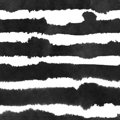 Stripes seamless pattern. Grunge style. Watercolor. Handmade. Abstraction.