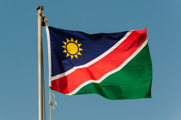 Fototapeta na wymiar Nationalflagge Namibia