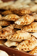 Traditional fried pasties.