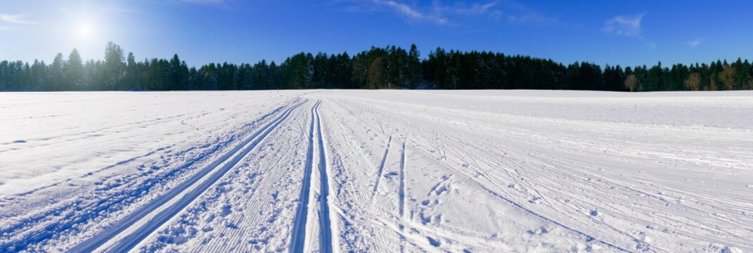 Panorama Skilanglauf Loipe