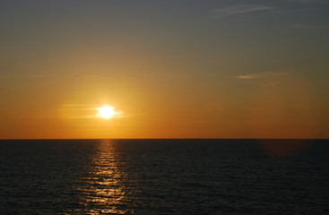 Sunset in the Ocean