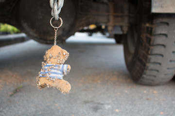 Keychain Teddy Bear The Life style of Thailand