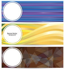 Colorful Banners Vector Background