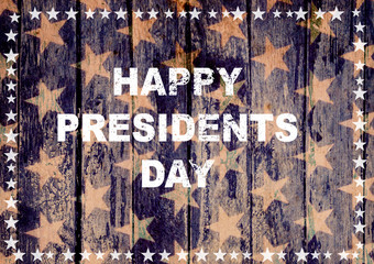 Happy president day greeting card