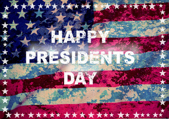 Happy president day greeting card