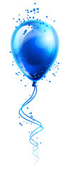 Balloon - birthday - obrazy, fototapety, plakaty