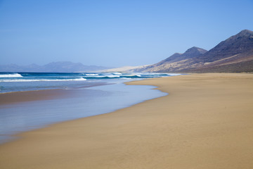 Fototapeta na wymiar Fuerteventura, Canary Islands, Cofete beach