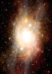 Naklejka premium galaxy in a free space