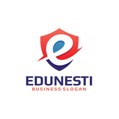 Security Shield Letter E Logo