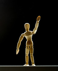 Human wood manikin