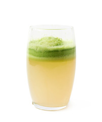 Glass filled with fresh pressed juice