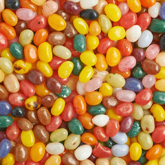 Surface covered with jelly beans