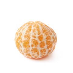 Peeled tangerine isolated