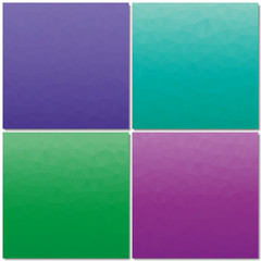 Set polygonal backgrounds, vector illustration.