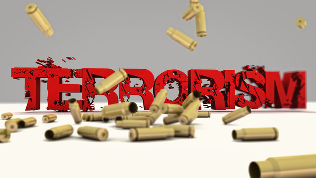 Terrorism 3d text concept