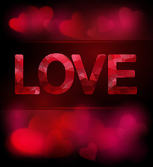 Love. Valentines day. 14 february.Abstract bright, holiday backgrounds.Concept  for Valentines Day.Vector illustration. 