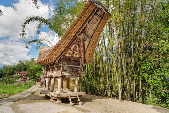 Tongkonan traditional rice barn