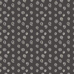 Modern seamless pattern spirals