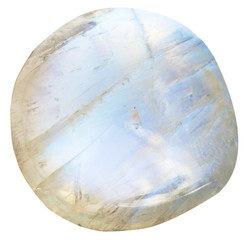 tumbled moonstone (adularia) natural mineral gem - obrazy, fototapety, plakaty