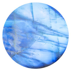 bead from blue moonstone (adularia) mineral gem