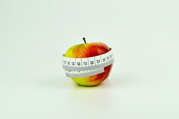 Apfel mit Maßband