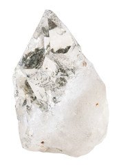 rock-crystal (clear quartz) mineral stone isolated