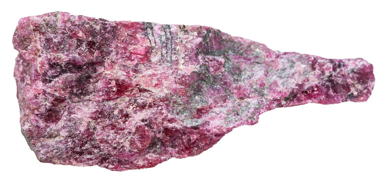 eudialyte (almandine spar) mineral stone isolated