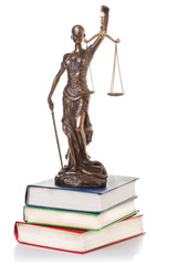 Statue of justice  isolated