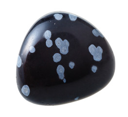 tumbled snowflake obsidian gemstone