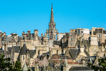 Fototapeta na wymiar Tower of the The Tron Kirk-Edinburgh landmark