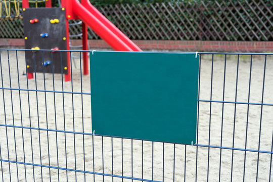 Playground / Playground for Childrens and empty sign