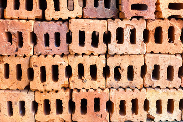 Orange brick, brick, brick wall, brick texture,brick pattern.