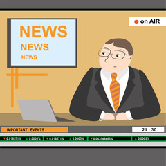 news anchor men headline tv,