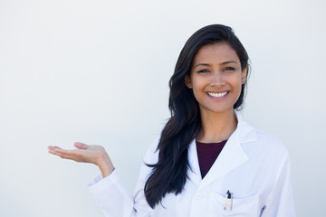 Smiling healthcare professional