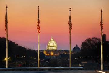 Fototapeta na wymiar State Capitol building in Washington, DC