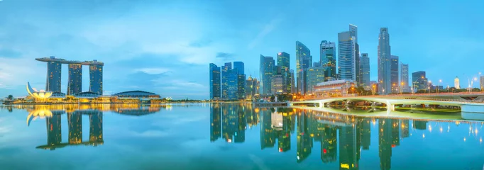 Foto op Plexiglas Marina baai van Singapore © andreykr
