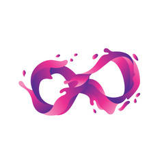Infinity Color Art Splash Logo