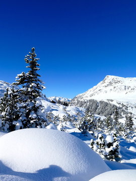 Winterlandschaft in den Alpen