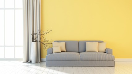 Fototapeta premium Modern bright interior. 3D render